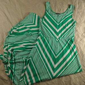 Fitted Maxi Dress-Ankle Length